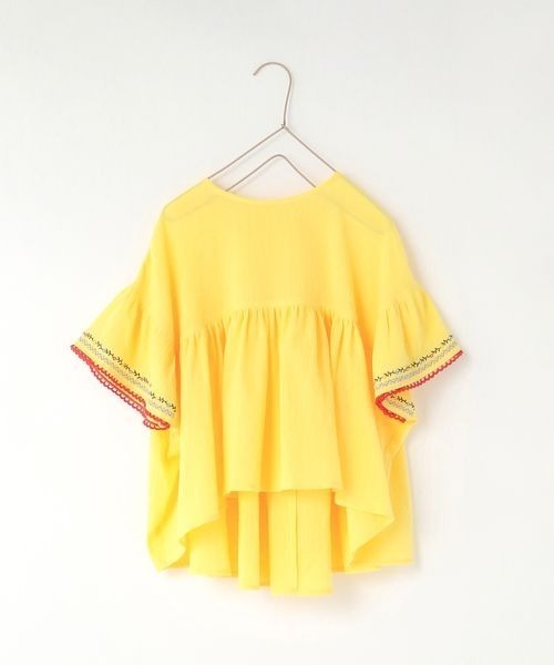 LOWRYS FARM（ローリーズファーム）の「ヨウリュウシシュウブラウス　906592（シャツ/ブラウス・キッズ・ブラック/ホワイト/イエロー・110cm/120cm/130cm/140cm/150cm）」の11枚目の写真