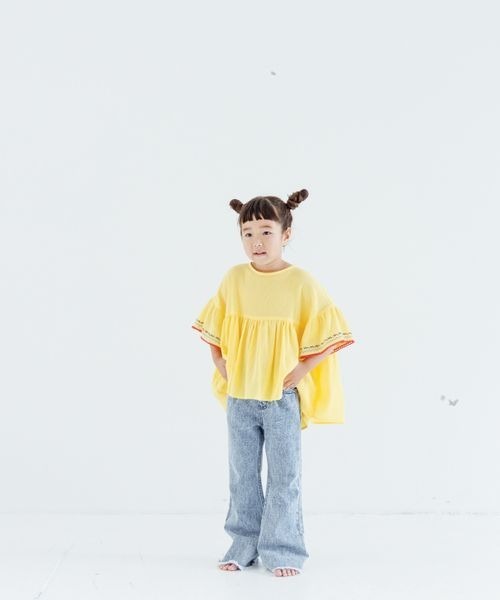 LOWRYS FARM（ローリーズファーム）の「ヨウリュウシシュウブラウス　906592（シャツ/ブラウス・キッズ・ブラック/ホワイト/イエロー・110cm/120cm/130cm/140cm/150cm）」の22枚目の写真