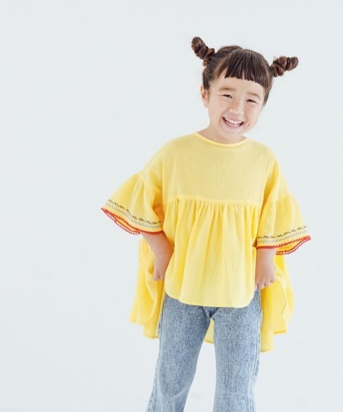 LOWRYS FARM（ローリーズファーム）の「ヨウリュウシシュウブラウス　906592（シャツ/ブラウス・キッズ・ブラック/ホワイト/イエロー・110cm/120cm/130cm/140cm/150cm）」の18枚目の写真