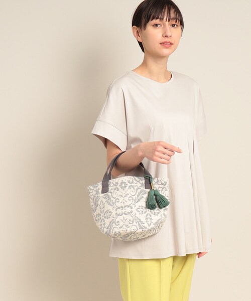 HEMING’S(ヘミングス)の「◆HEMING'S エスニック柄バッグ【ギフトにも】(トートバッグ・レディース・チャコール/ホワイト系その他5・00)」の16枚目の写真