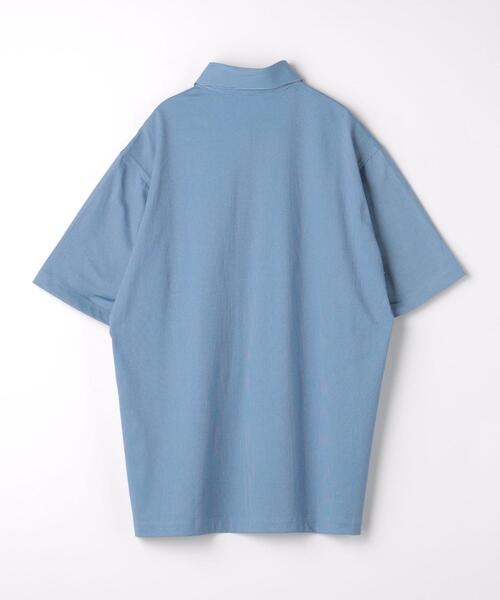 green label relaxing（グリーンレーベルリラクシング）の「COMFY COOL ピケ ボタンダウン ポロシャツ -接触冷感-（ポロシャツ・メンズ・コバルトブルー/ホワイト・XL/L/M/S）」の10枚目の写真