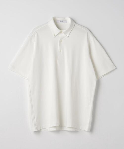 green label relaxing（グリーンレーベルリラクシング）の「COMFY COOL ピケ ボタンダウン ポロシャツ -接触冷感-（ポロシャツ・メンズ・コバルトブルー/ホワイト・XL/L/M/S）」の15枚目の写真