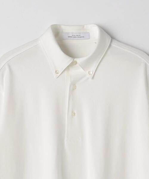 green label relaxing（グリーンレーベルリラクシング）の「COMFY COOL ピケ ボタンダウン ポロシャツ -接触冷感-（ポロシャツ・メンズ・コバルトブルー/ホワイト・XL/L/M/S）」の17枚目の写真