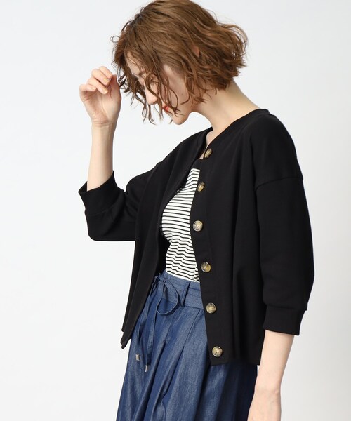 grove(グローブ)の「◆テレコカーディガン×キャミソールアンサンブル(アンサンブル・レディース・ブラック/ホワイト系5/レッド系1・01/03/04/05/02)」の21枚目の写真