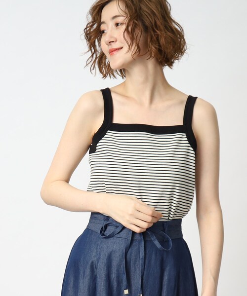 grove(グローブ)の「◆テレコカーディガン×キャミソールアンサンブル(アンサンブル・レディース・ブラック/ホワイト系5/レッド系1・01/03/04/05/02)」の13枚目の写真