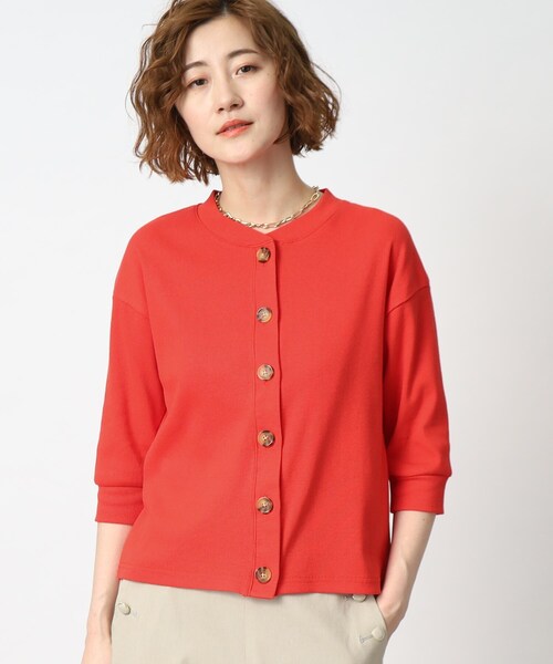 grove(グローブ)の「◆テレコカーディガン×キャミソールアンサンブル(アンサンブル・レディース・ブラック/ホワイト系5/レッド系1・01/03/04/05/02)」の18枚目の写真