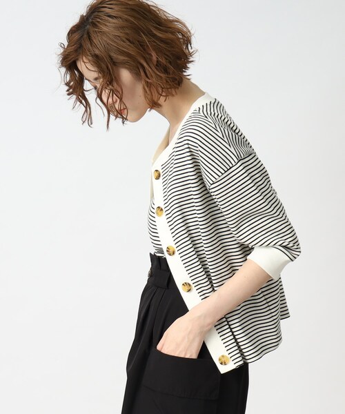 grove(グローブ)の「◆テレコカーディガン×キャミソールアンサンブル(アンサンブル・レディース・ブラック/ホワイト系5/レッド系1・01/03/04/05/02)」の11枚目の写真