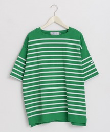 MONT KEMMEL（モンケメル）の「MONT KEMMEL モンケメル BASQUE SHIRTS SHORT SLEEVE バスクシャツ/ボートネック パネルボーダー Tシャツ（Tシャツ/カットソー）」