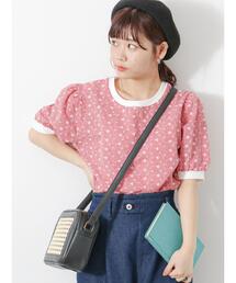 ehka sopo | チェック花刺繍プルオーバー(シャツ/ブラウス)