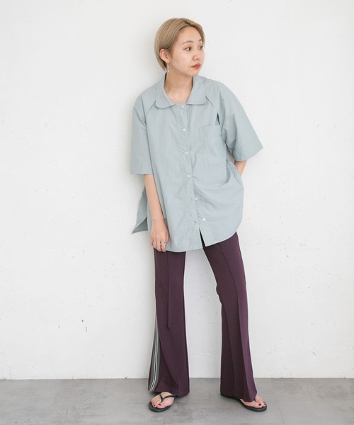 KBF（ケイビーエフ）の「ショルダータックナイロンシャツ（シャツ/ブラウス・レディース・イエロー/ブルー系その他/ブラウン系その他・ONE）」の21枚目の写真