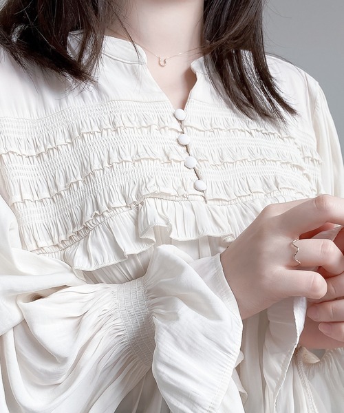 BLOOM（ブルーム）の「K10 イエローゴールド ホワイトトパーズ 馬蹄 ネックレス BLOOM/ブルーム（ネックレス・レディース・イエローゴールド・40cm）」の10枚目の写真