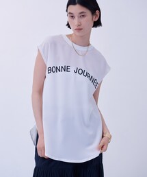 GALLEST | 【洗える】ジョーゼットロゴトップス(Tシャツ/カットソー)