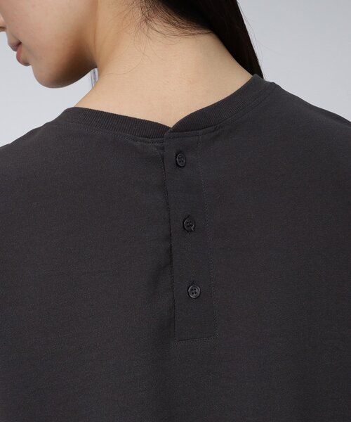 GALLEST（ギャレスト）の「【洗える】ジョーゼットロゴトップス（Tシャツ/カットソー・レディース・チャコールグレー/ホワイト系・38）」の11枚目の写真