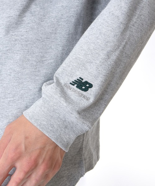 NEW BALANCE(ニューバランス)の「Athletics Varsity モックネック ロングスリーブTシャツ(Tシャツ/カットソー・メンズ・グリーン/ライトグレー・MEDIUM/LARGE/XX-LARGE/X-LARGE/SMALL)」の6枚目の写真