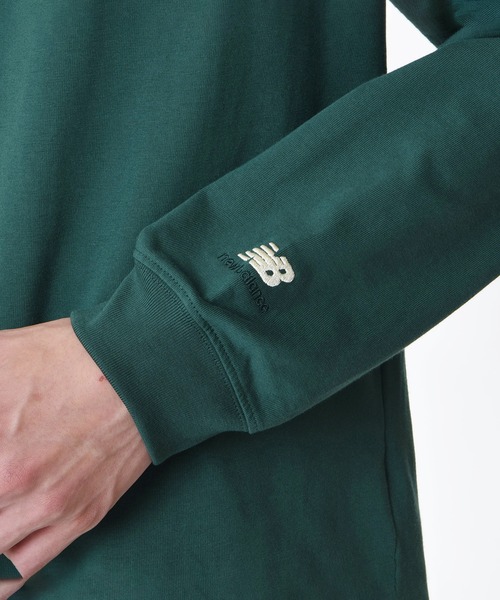 NEW BALANCE(ニューバランス)の「Athletics Varsity モックネック ロングスリーブTシャツ(Tシャツ/カットソー・メンズ・グリーン/ライトグレー・MEDIUM/LARGE/XX-LARGE/X-LARGE/SMALL)」の12枚目の写真