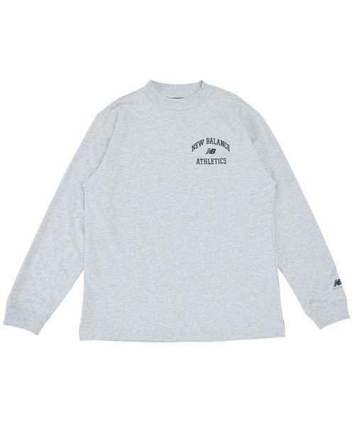 NEW BALANCE(ニューバランス)の「Athletics Varsity モックネック ロングスリーブTシャツ(Tシャツ/カットソー・メンズ・グリーン/ライトグレー・MEDIUM/LARGE/XX-LARGE/X-LARGE/SMALL)」の7枚目の写真