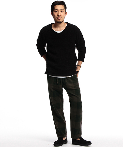 B:MING by BEAMS（ビーミングバイビームス）の「ビーミング by ビームス / ケミカルブロックチェックイージーパンツ（その他パンツ・メンズ・チャコールグレー/ネイビー/レッド・LARGE/MEDIUM）」の6枚目の写真