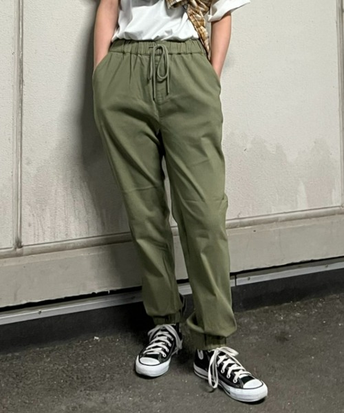 RODEO CROWNS WIDE BOWL（ロデオクラウンズワイドボウル）の「DREAMSTRETCH EASYJOGPANTS（その他パンツ・レディース・カーキ/アイボリー/ブラック/オレンジ・SMALL/MEDIUM）」の4枚目の写真