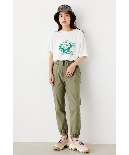 RODEO CROWNS WIDE BOWL（ロデオクラウンズワイドボウル）の「DREAMSTRETCH EASYJOGPANTS（その他パンツ・レディース・カーキ/アイボリー/ブラック/オレンジ・SMALL/MEDIUM）」の21枚目の写真