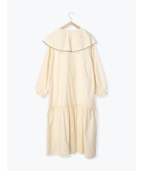 ehka sopo（エヘカソポ）の「◎ビッグ襟ワンピース（ワンピース・レディース・ブラック/ブラウン/キナリ・F）」の18枚目の写真