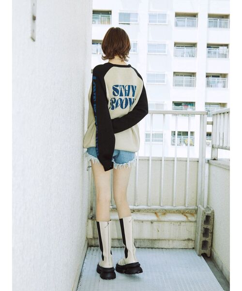 jouetie（ジュエティ）の「ジャカードラグランニット（ニット/セーター・レディース・アイボリー/カーキ/グレー・MEDIUM）」の13枚目の写真