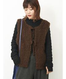 ehka sopo | ループニットベスト(ベスト)