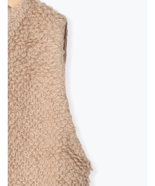 ehka sopo（エヘカソポ）の「ループニットベスト（ベスト・レディース・ブラウン/キナリ/ベージュ・F）」の20枚目の写真