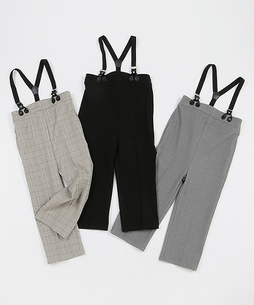 petit main(プティマイン)の「【リンク】ハイウエストサスパンツ(キッズ)(その他パンツ・キッズ・トップグレー/ブラック/マルチ・S/M/L)」の13枚目の写真