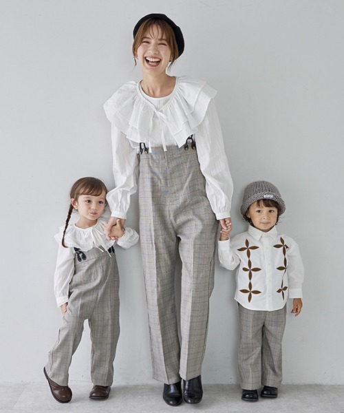 petit main(プティマイン)の「【リンク】ハイウエストサスパンツ(キッズ)(その他パンツ・キッズ・トップグレー/ブラック/マルチ・S/M/L)」の18枚目の写真