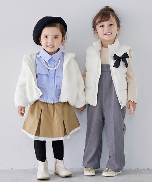 petit main(プティマイン)の「【リンク】ハイウエストサスパンツ(キッズ)(その他パンツ・キッズ・トップグレー/ブラック/マルチ・S/M/L)」の19枚目の写真