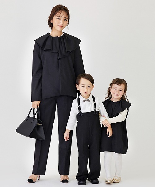 petit main(プティマイン)の「【リンク】ハイウエストサスパンツ(キッズ)(その他パンツ・キッズ・トップグレー/ブラック/マルチ・S/M/L)」の20枚目の写真