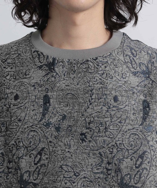 HARE（ハレ）の「モールジャガードペイズリースウェット(HARE)（スウェット・メンズ・ブラック/グレー/レッド・FREE）」の14枚目の写真