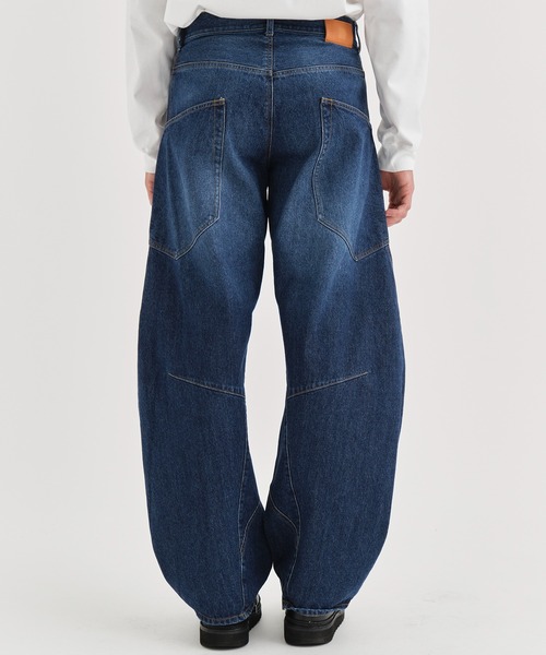 パンツ [DIFFERENTIS] Draped Pocket Pants CAMBIO ジーンズ mp12773-Accordion Jacquard Denim Wide