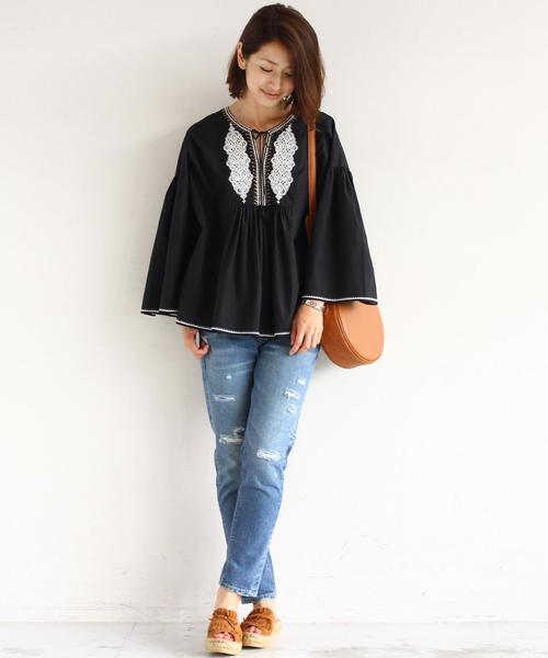 BEAUTY&YOUTH UNITED ARROWS（ビューティーアンドユースユナイテッドアローズ）の「BY ∵LEE別注 アンクルクラッシュデニム（デニムパンツ・レディース・ネイビー・SMALL/MEDIUM）」の7枚目の写真