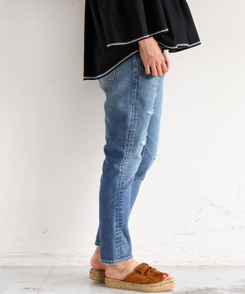 BEAUTY&YOUTH UNITED ARROWS（ビューティーアンドユースユナイテッドアローズ）の「BY ∵LEE別注 アンクルクラッシュデニム（デニムパンツ・レディース・ネイビー・SMALL/MEDIUM）」の10枚目の写真