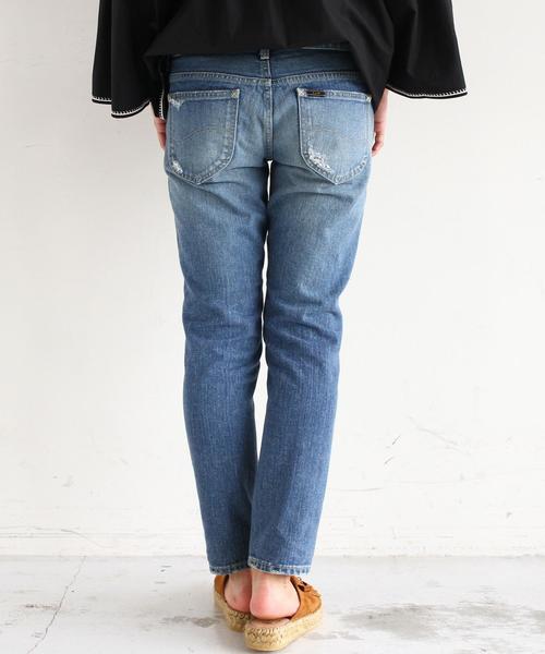 BEAUTY&YOUTH UNITED ARROWS（ビューティーアンドユースユナイテッドアローズ）の「BY ∵LEE別注 アンクルクラッシュデニム（デニムパンツ・レディース・ネイビー・SMALL/MEDIUM）」の11枚目の写真