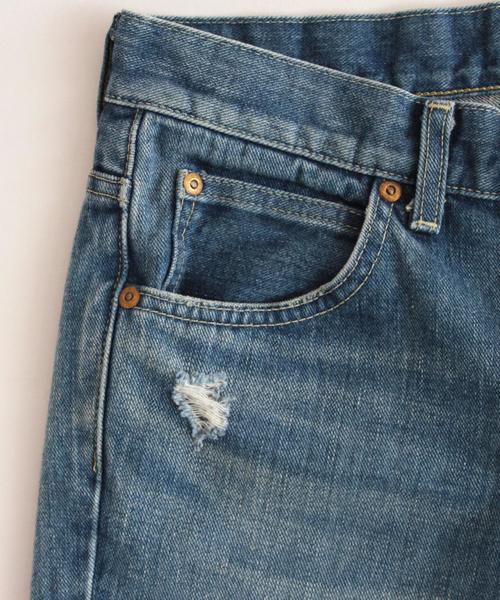 BEAUTY&YOUTH UNITED ARROWS（ビューティーアンドユースユナイテッドアローズ）の「BY ∵LEE別注 アンクルクラッシュデニム（デニムパンツ・レディース・ネイビー・SMALL/MEDIUM）」の3枚目の写真