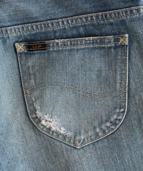 BEAUTY&YOUTH UNITED ARROWS（ビューティーアンドユースユナイテッドアローズ）の「BY ∵LEE別注 アンクルクラッシュデニム（デニムパンツ・レディース・ネイビー・SMALL/MEDIUM）」の4枚目の写真