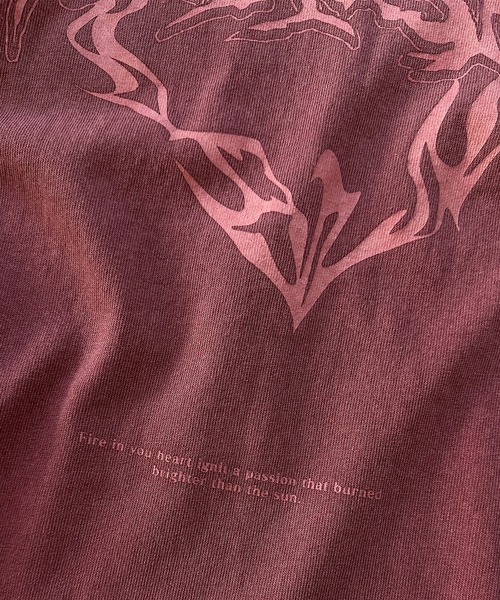 Perushu（ペルーシュ）の「ピグメントレトログラフィックプリントロンT（Tシャツ/カットソー・メンズ・ブラック系その他/ダークグリーン/オフホワイト/ブラック/ブラック系その他2/ボルドー・LARGE/MEDIUM）」の19枚目の写真