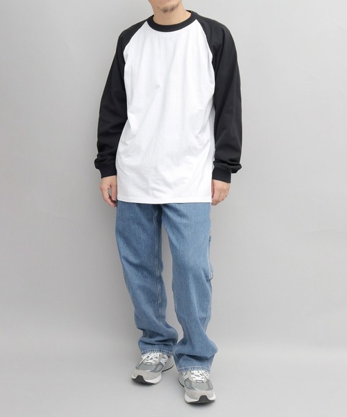 Goodwear(グッドウェア)の「<A.M.S.別注> USAコットン 袖リブ ラグラン ロングスリーブ Tシャツ ルーズシルエット(Tシャツ/カットソー・メンズ・グレー系その他2/ホワイト系その他/ホワイト系その他3/ホワイト系その他4/ホワイト系その他2/グレー系その他・XL/M/L)」の12枚目の写真