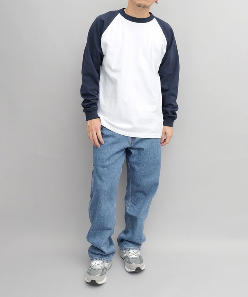 Goodwear(グッドウェア)の「<A.M.S.別注> USAコットン 袖リブ ラグラン ロングスリーブ Tシャツ ルーズシルエット(Tシャツ/カットソー・メンズ・グレー系その他2/ホワイト系その他/ホワイト系その他3/ホワイト系その他4/ホワイト系その他2/グレー系その他・XL/M/L)」の18枚目の写真