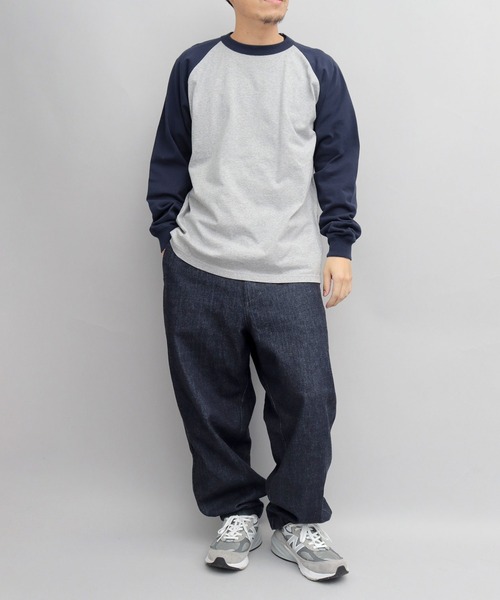Goodwear(グッドウェア)の「<A.M.S.別注> USAコットン 袖リブ ラグラン ロングスリーブ Tシャツ ルーズシルエット(Tシャツ/カットソー・メンズ・グレー系その他2/ホワイト系その他/ホワイト系その他3/ホワイト系その他4/ホワイト系その他2/グレー系その他・XL/M/L)」の22枚目の写真