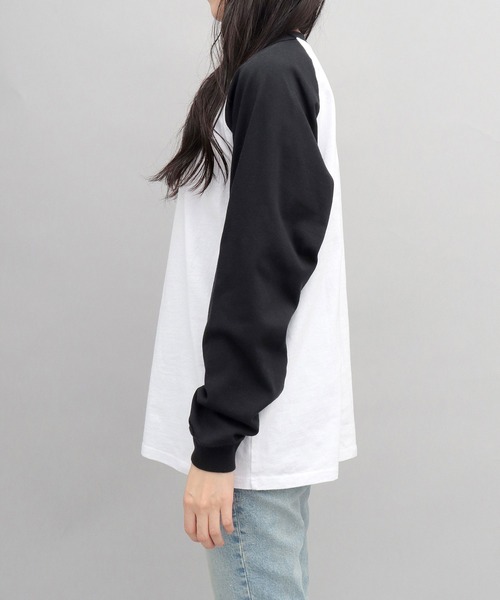 Goodwear(グッドウェア)の「<A.M.S.別注> USAコットン 袖リブ ラグラン ロングスリーブ Tシャツ ルーズシルエット(Tシャツ/カットソー・メンズ・グレー系その他2/ホワイト系その他/ホワイト系その他3/ホワイト系その他4/ホワイト系その他2/グレー系その他・XL/M/L)」の7枚目の写真