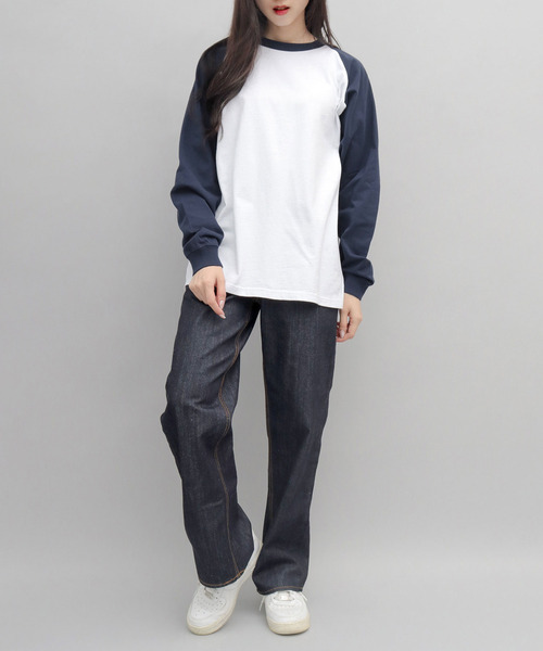 Goodwear(グッドウェア)の「<A.M.S.別注> USAコットン 袖リブ ラグラン ロングスリーブ Tシャツ ルーズシルエット(Tシャツ/カットソー・メンズ・グレー系その他2/ホワイト系その他/ホワイト系その他3/ホワイト系その他4/ホワイト系その他2/グレー系その他・XL/M/L)」の19枚目の写真