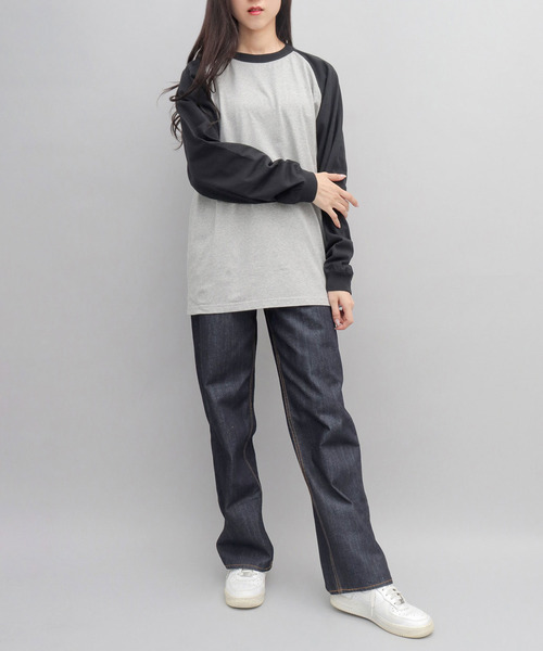 Goodwear(グッドウェア)の「<A.M.S.別注> USAコットン 袖リブ ラグラン ロングスリーブ Tシャツ ルーズシルエット(Tシャツ/カットソー・メンズ・グレー系その他2/ホワイト系その他/ホワイト系その他3/ホワイト系その他4/ホワイト系その他2/グレー系その他・XL/M/L)」の21枚目の写真