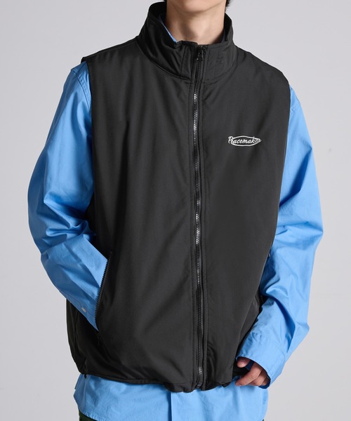 Anchor Smith(アンカー スミス)の「ビッグシルエットスタンドネック中綿ベスト(ベスト・メンズ・ネイビー/ブラック/グレー・M/L)」の4枚目の写真