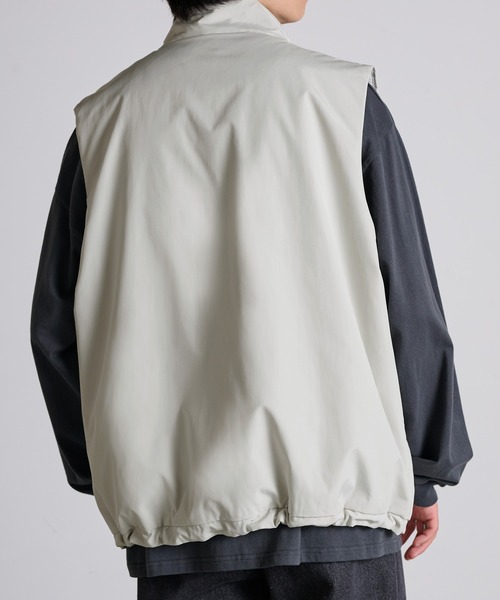 Anchor Smith(アンカー スミス)の「ビッグシルエットスタンドネック中綿ベスト(ベスト・メンズ・ネイビー/ブラック/グレー・M/L)」の18枚目の写真