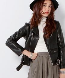 beautiful people | 別注＜beautiful people＞ ライダースジャケット -2015FW †(ライダースジャケット)