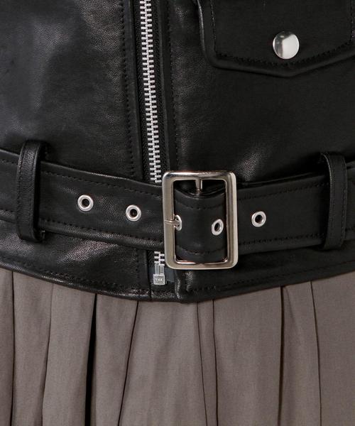 beautiful people（ビューティフルピープル）の「別注＜beautiful people＞ ライダースジャケット -2015FW †（ライダースジャケット・レディース・ブラック・140/150/160）」の11枚目の写真