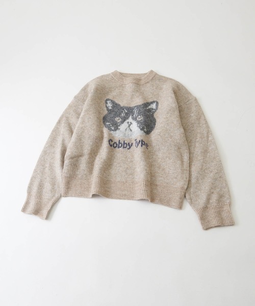 CUBE SUGAR(キューブシュガー)の「リサイクルニットジャガードプルオーバー(ニット/セーター・レディース・ベージュ/ネイビー/レッド・M)」の18枚目の写真